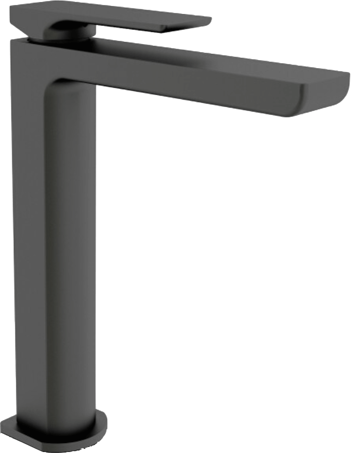 Astra Kitchen Sink Mixer, Black (707x911), Png Download