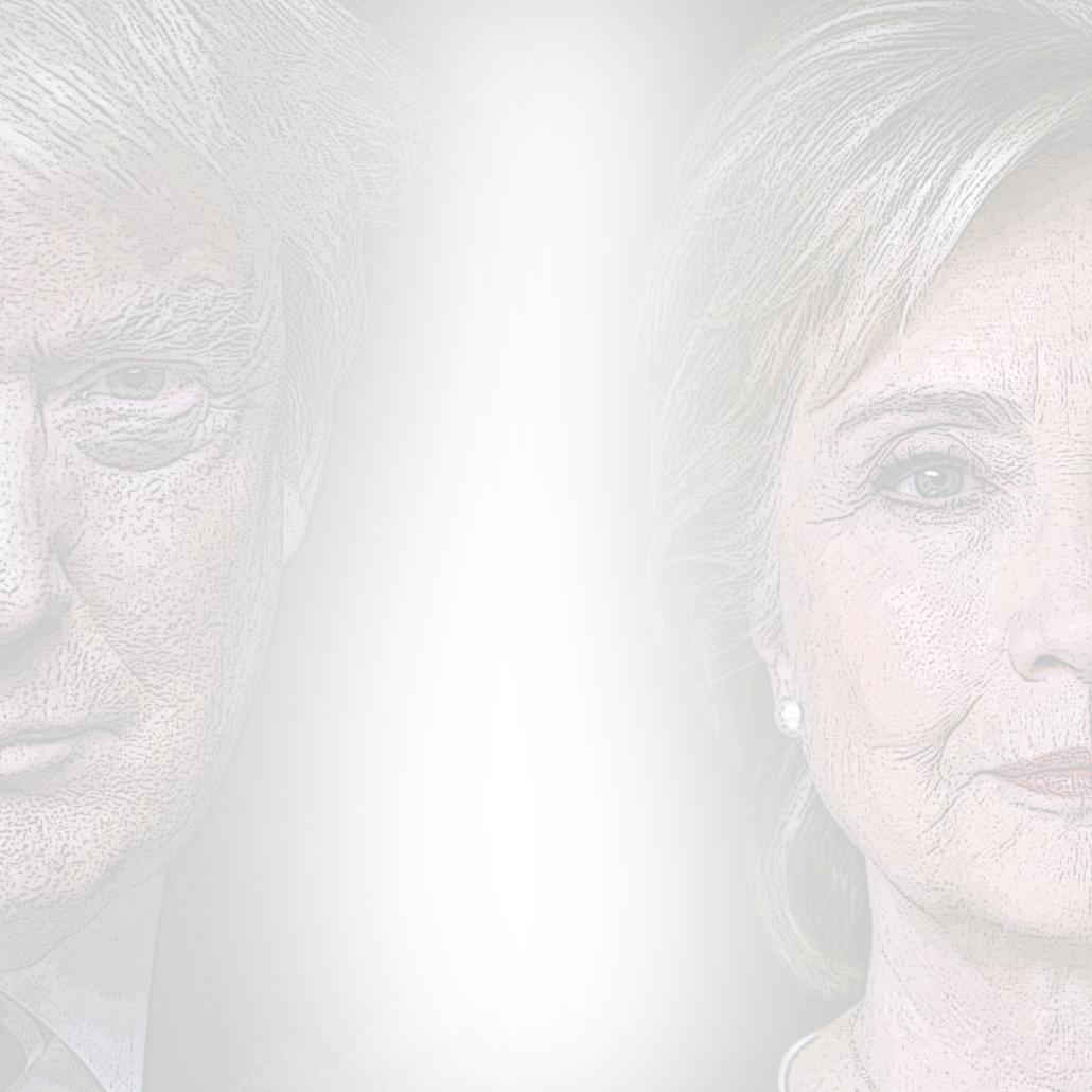 2016 Trump Hillary - Girl (1030x1030), Png Download