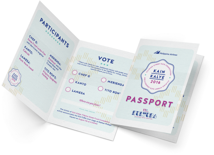 "kain Kalye" Street Food Competition Passport (1000x667), Png Download