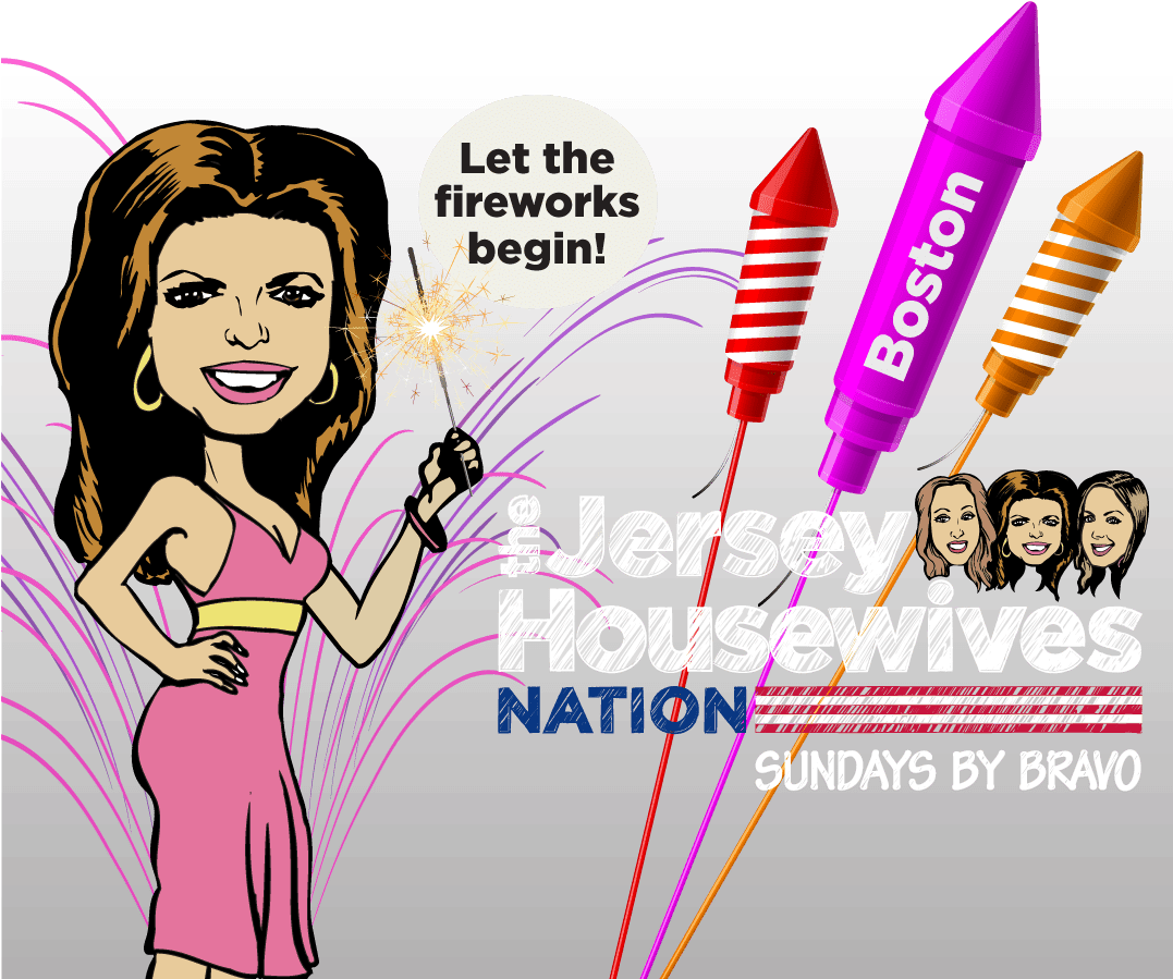 'real Housewives Of New Jersey' Fourth Of July Snapchat - The Real Housewives Of New Jersey (1076x909), Png Download