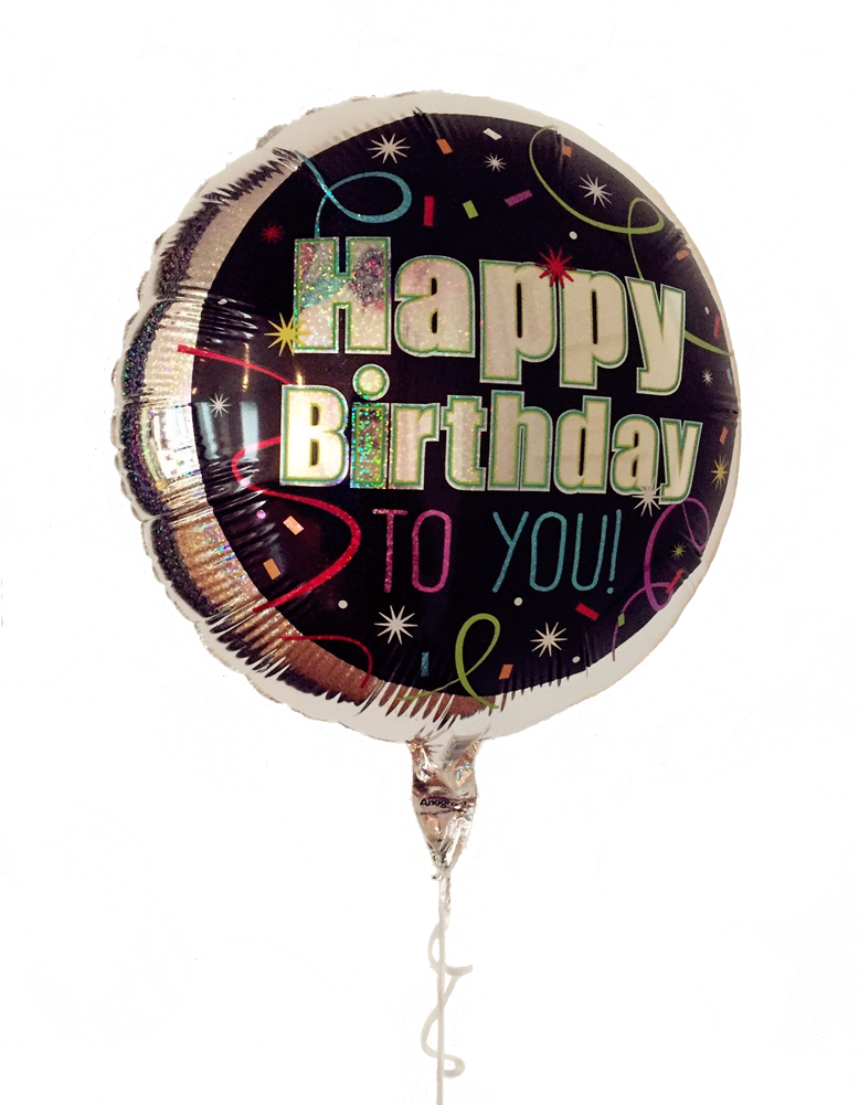 Helium) Happy Birthday - Confetti Foil Balloon (incl. (800x1000), Png Download
