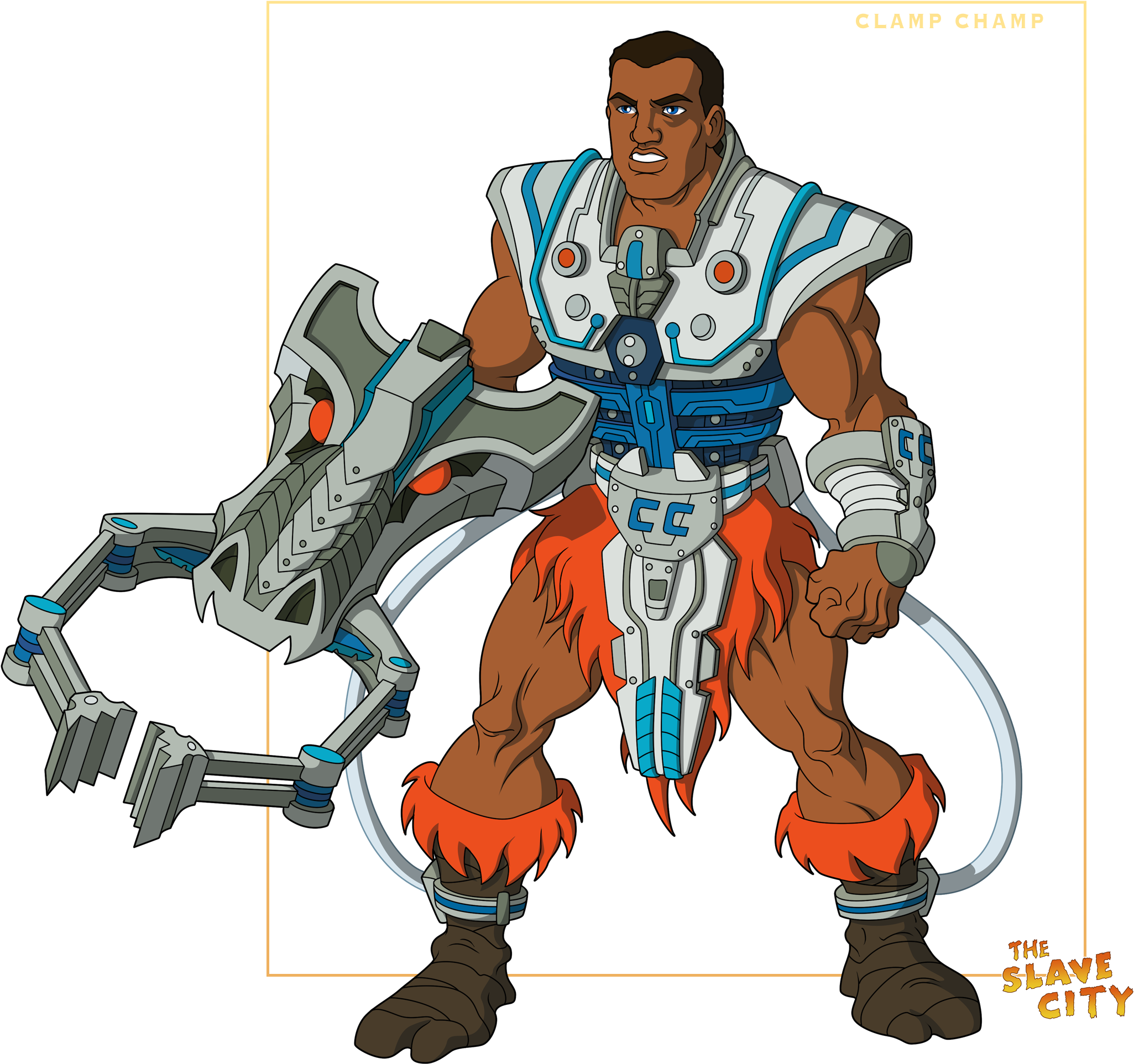 Clamp Champ He Man Thundercats, Princess Of Power, - Masters Of The Universe (2100x1974), Png Download