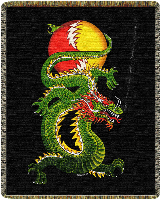 Grateful Dead Dragon Blanket (700x700), Png Download