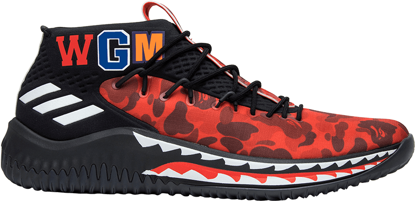 Bape Dame 4s Red (1000x1000), Png Download