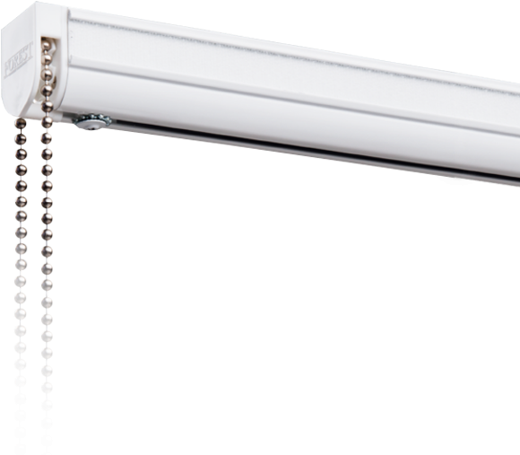 Elegantly Shaped Aluminium Profile With Integrated - Fluorescent Lamp (640x558), Png Download