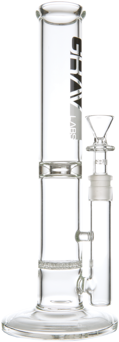 Grav Labs 12 Straight Water Pipe W/disc Perc - Pipe (518x1200), Png Download