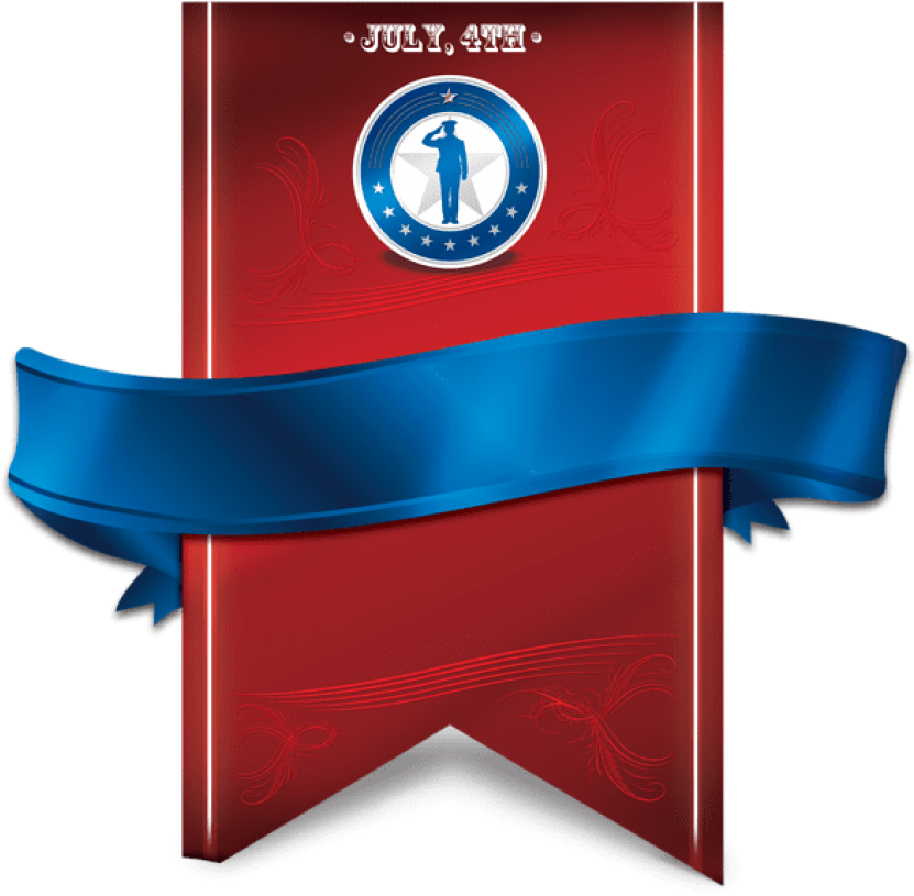 4th July Banner Transparent Png - Clip Art (850x833), Png Download