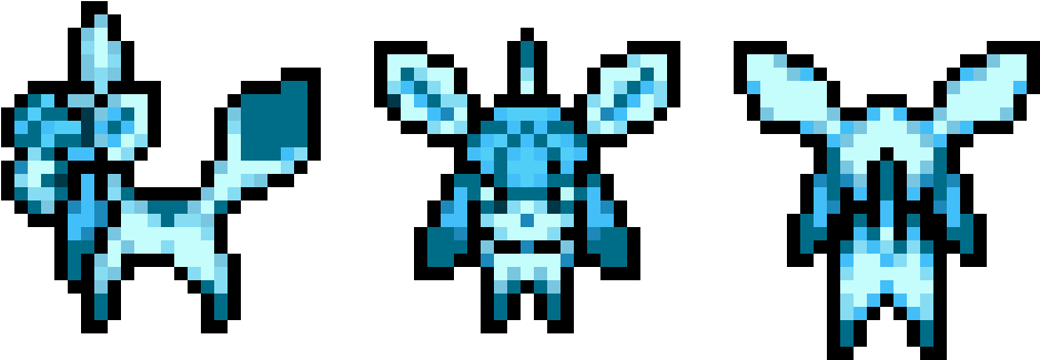 Glaceon Asset For Game Design 2nd - Design (1200x1200), Png Download
