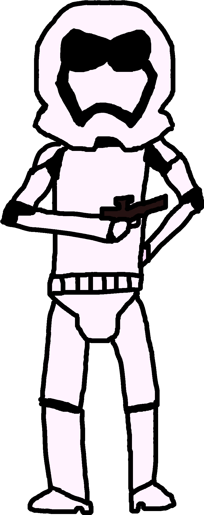 Male Stormtrooper - Art (1000x2125), Png Download