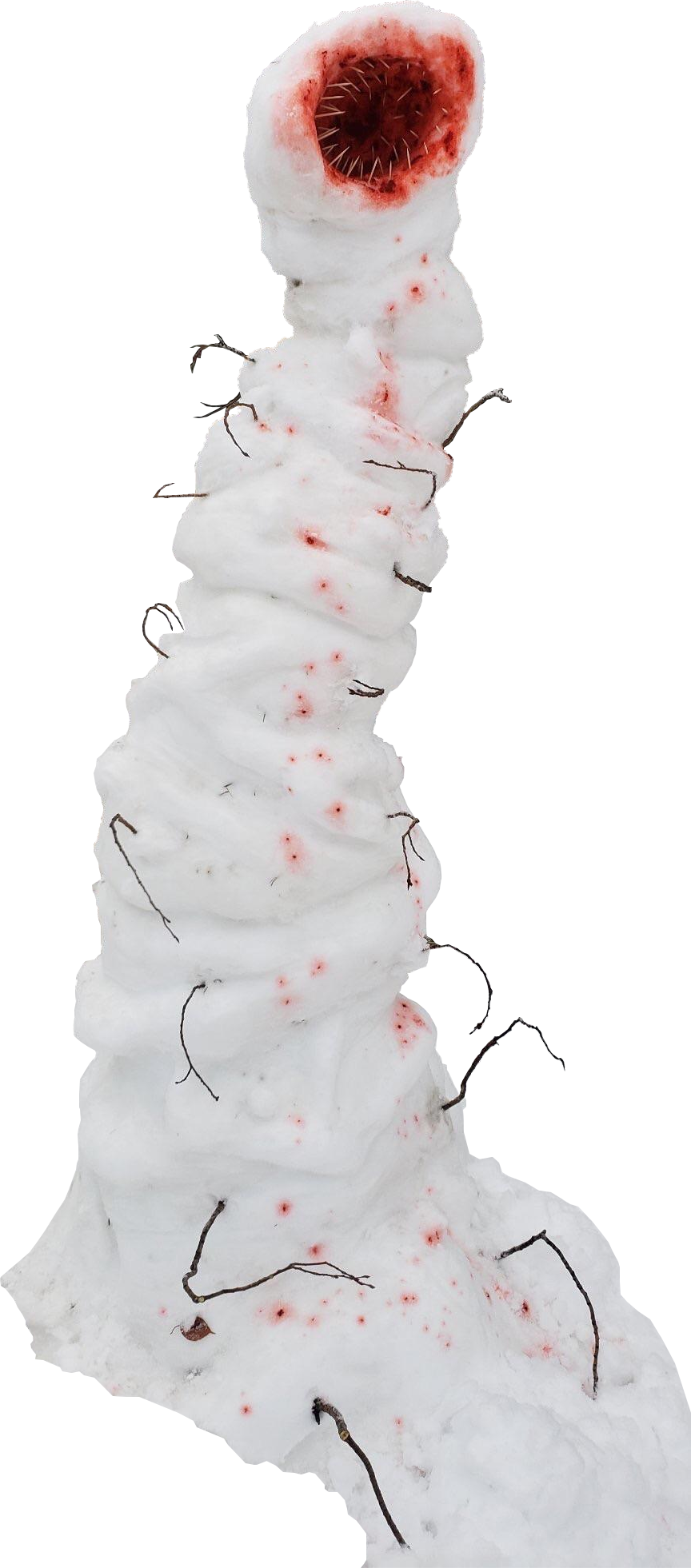 This Really Creepy Snowmanobject - Snowman (864x1961), Png Download