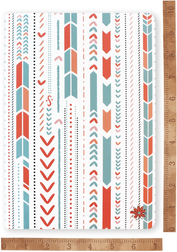 Arrows Fashion Notebook Journal Blank Lined Composition (800x989), Png Download