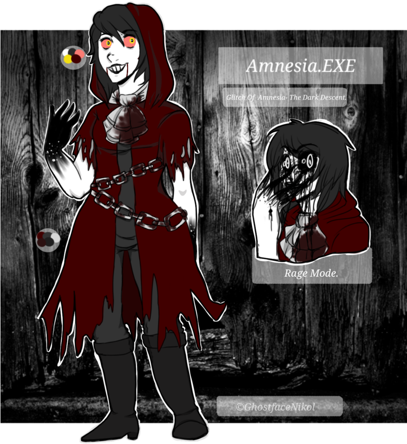 Creepypasta Ref Amnesia Exe By Ghostfacenikol-d6u3h0o - Amnesia Creepypasta (832x960), Png Download