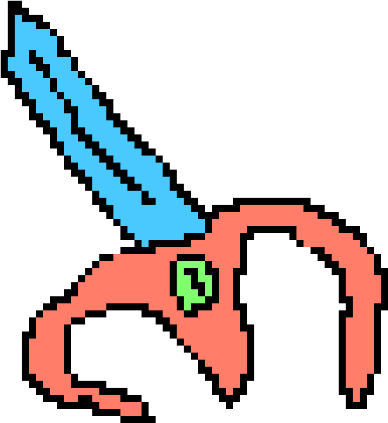 Epic Master Sword - Pixel Art (900x690), Png Download