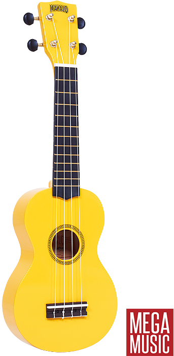 Mahalo M1 Rainbow Series Soprano Ukulele - Yellow Ukulele (510x765), Png Download