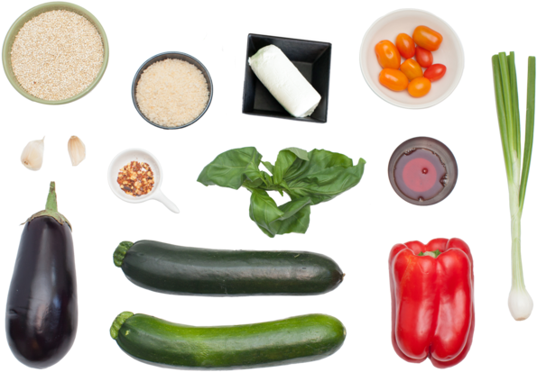 Ratatouille-filled Zucchini With Tomato & Basil Quinoa - Ratatouille Recipe Ingredients (700x613), Png Download
