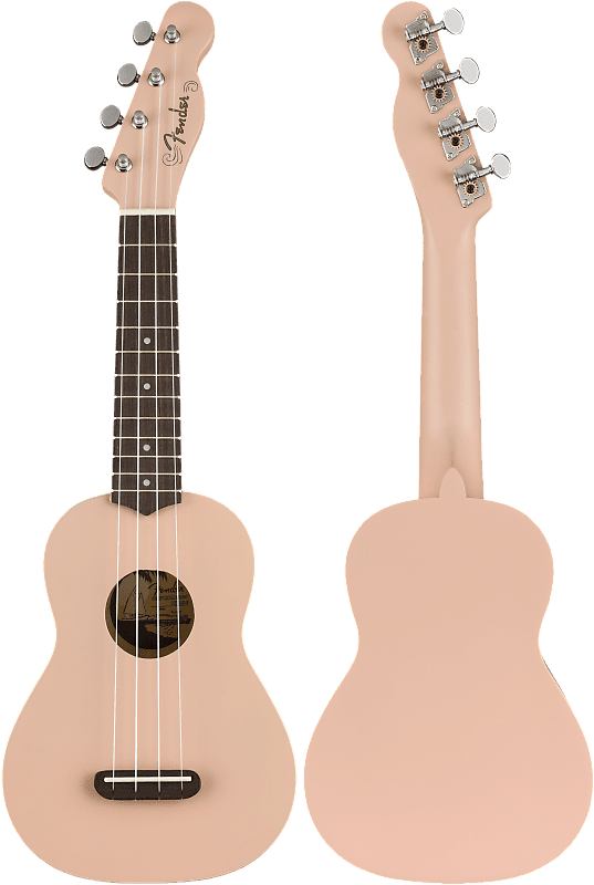 Fender Venice Soprano Ukulele 2018 Shell Pink - Fender Venice Soprano Ukulele (549x800), Png Download