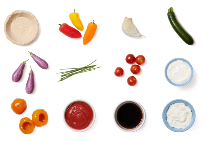 Ratatouille Tarts With Marinated Summer Squash - Summer Squash (700x477), Png Download