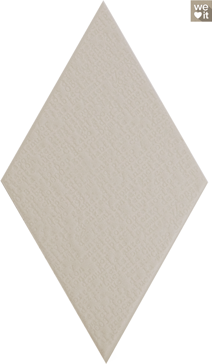 Rhombus Random Relief Decor Light Grey 14x24cm - Construction Paper (685x1158), Png Download