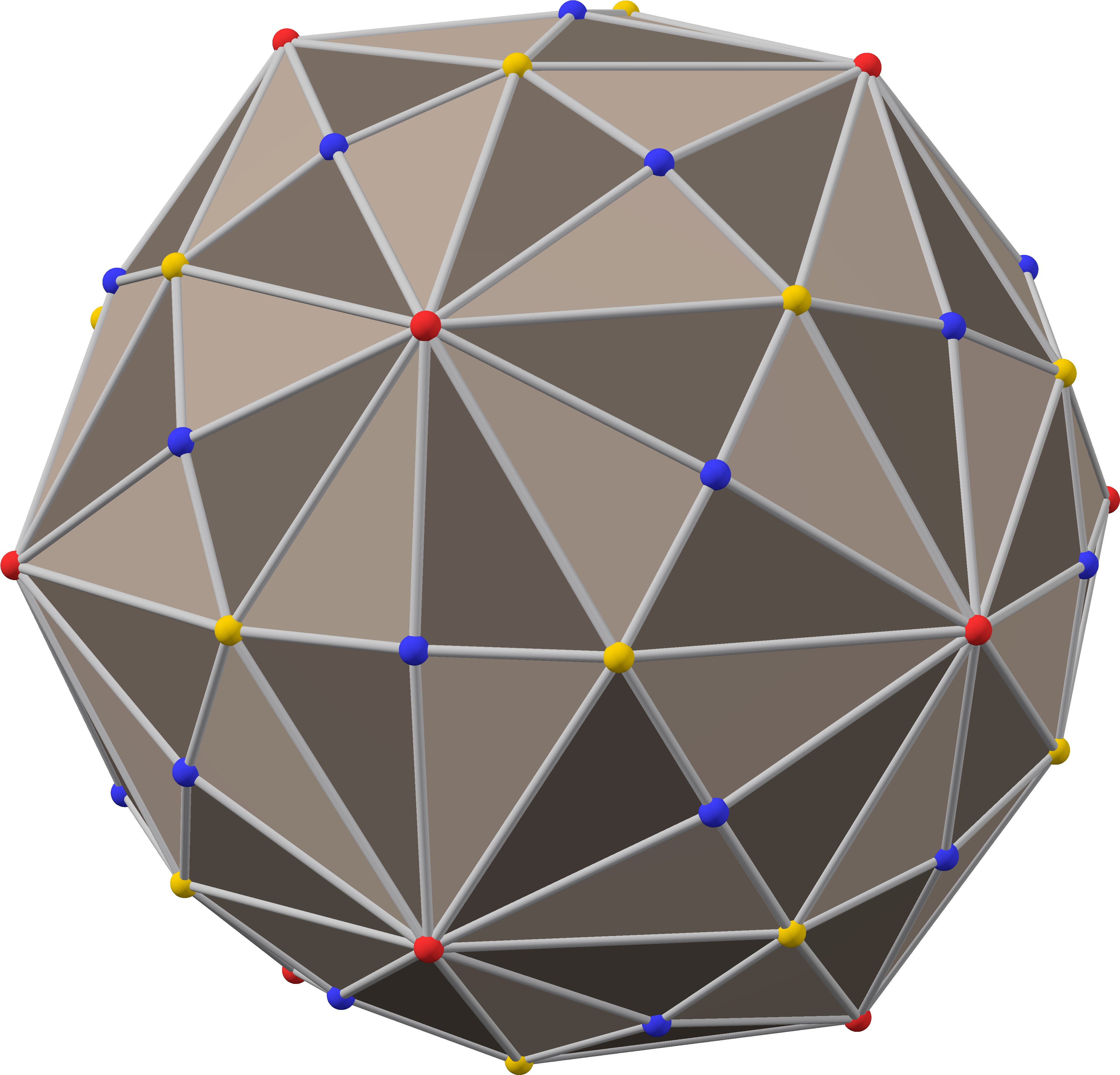 Polyhedron Great Rhombi 12-20 Dual Max - Wikimedia Commons (3928x3773), Png Download