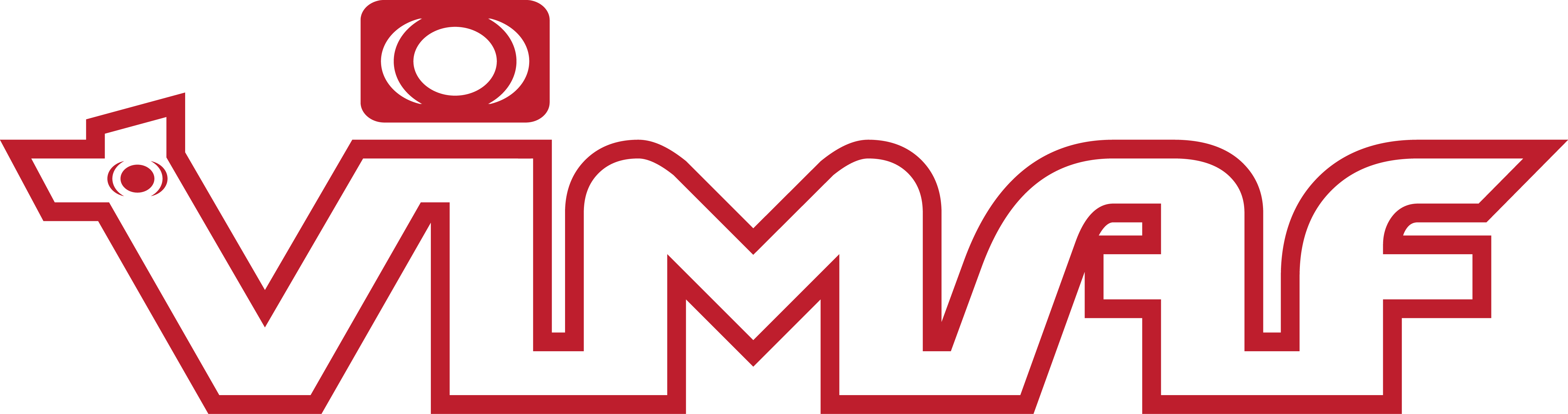 Vimaf Logo Red - Red (4895x1293), Png Download