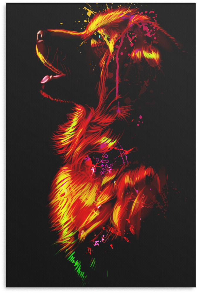 Great Dane Canvas P65 - Graphic Design (1024x1024), Png Download