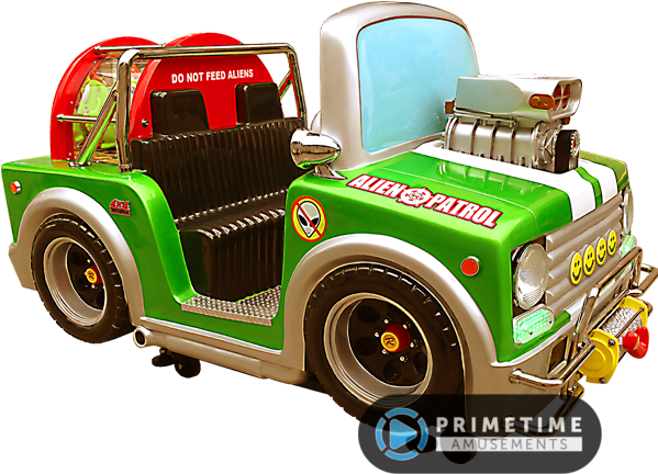 Alien Boogey Patrol Interactive Kiddie Ride By Family - Model Car (650x650), Png Download