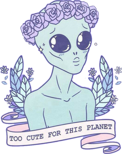 Report Abuse - Too Cute For This Planet Art (521x655), Png Download