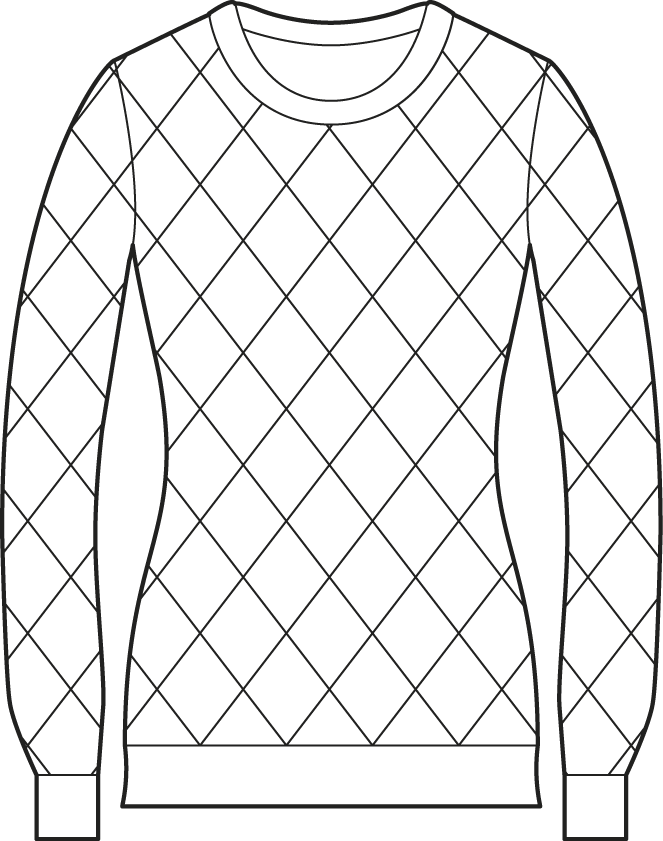 Women's Knitwear - Rhombus - Woman (663x841), Png Download