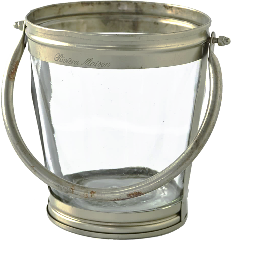Productimage0 - Rivièra Maison Lantaarn Glass Bucket Lantern S (1000x988), Png Download