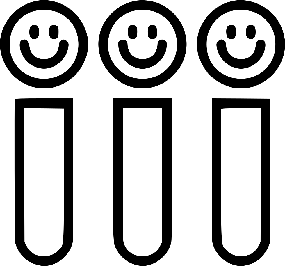 Test Flask Tube Container Smiley Face Comments - Portable Network Graphics (980x914), Png Download