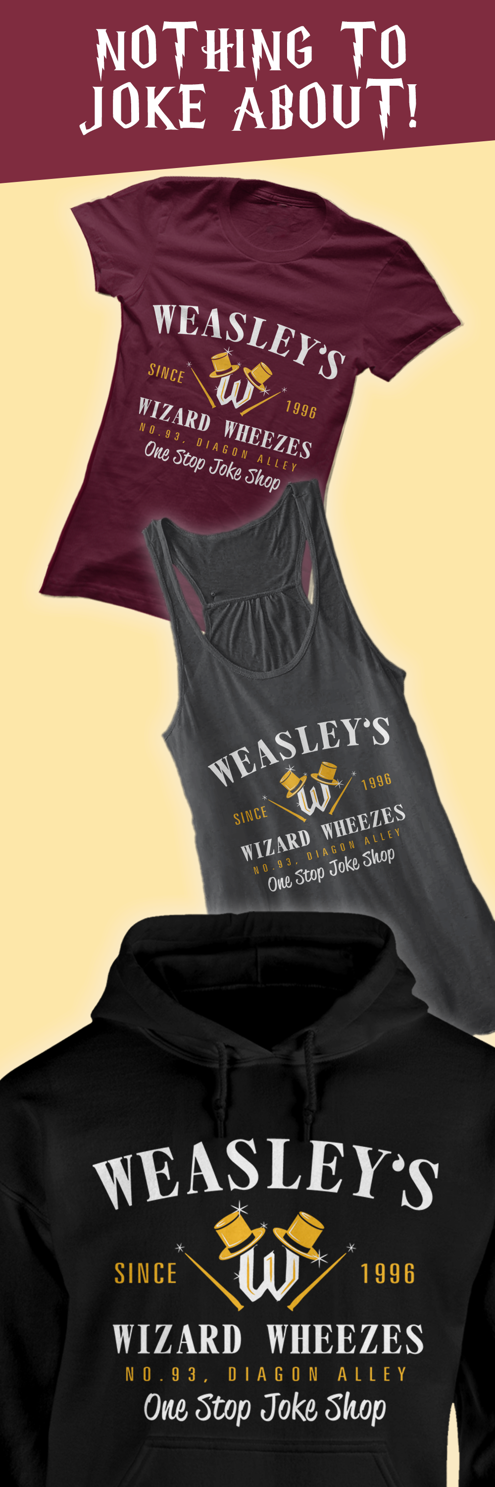 Loved Fred & George In Harry Potter And Wish Weasley's - Shirts George And Fred Harry Potter (1000x3000), Png Download