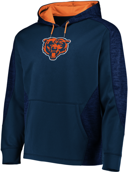 Chicago Bears Men's Navy Blue Majestic 2018 Armor Hooded - Seahawks Hoodie Mens Small (600x600), Png Download