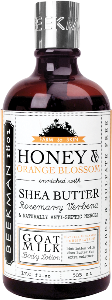 Honey And Orange Blossom Body Lotion 17 Oz - Beekman 1802 Goat Milk Honey Orange Blossom Body Wash (1024x1024), Png Download