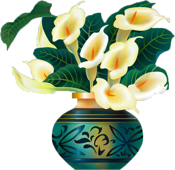 Vase Of Flowers Png - Vase (1024x737), Png Download