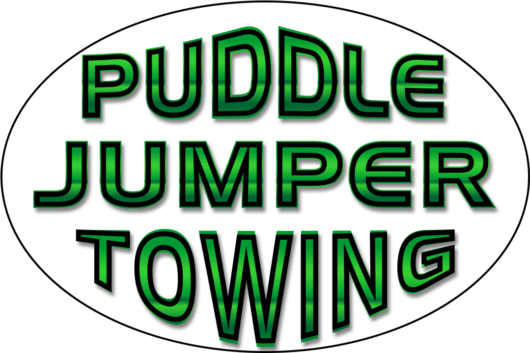 Puddle Jumper Towing - Tow Truck (1080x751), Png Download