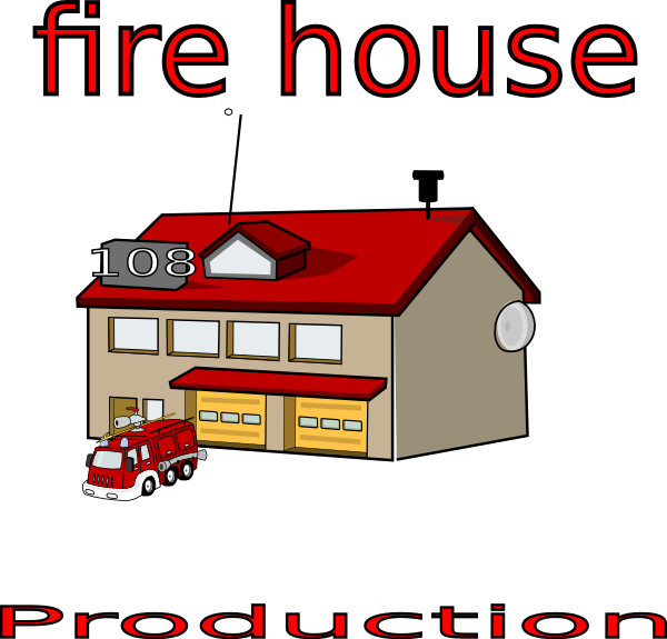 Clipart Freeuse Stock Fire Station Building Clipart - Clip Art Fire Station (600x575), Png Download
