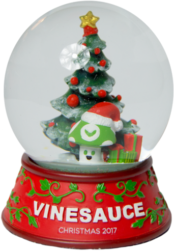 2017 Christmas Vineglobe - Vinesauce Snow Globe (600x550), Png Download