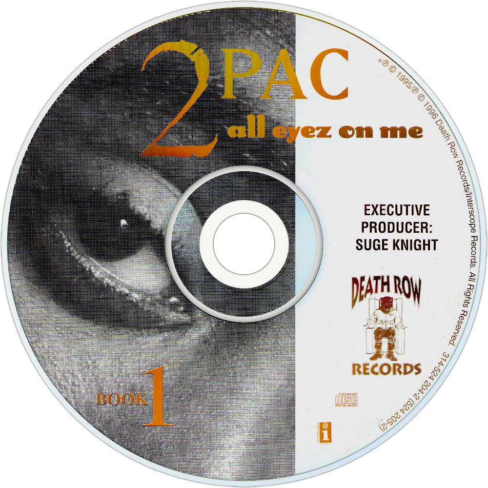 Download 2pac All Eyez On Me Cd Disc Image PNG Image with No Background