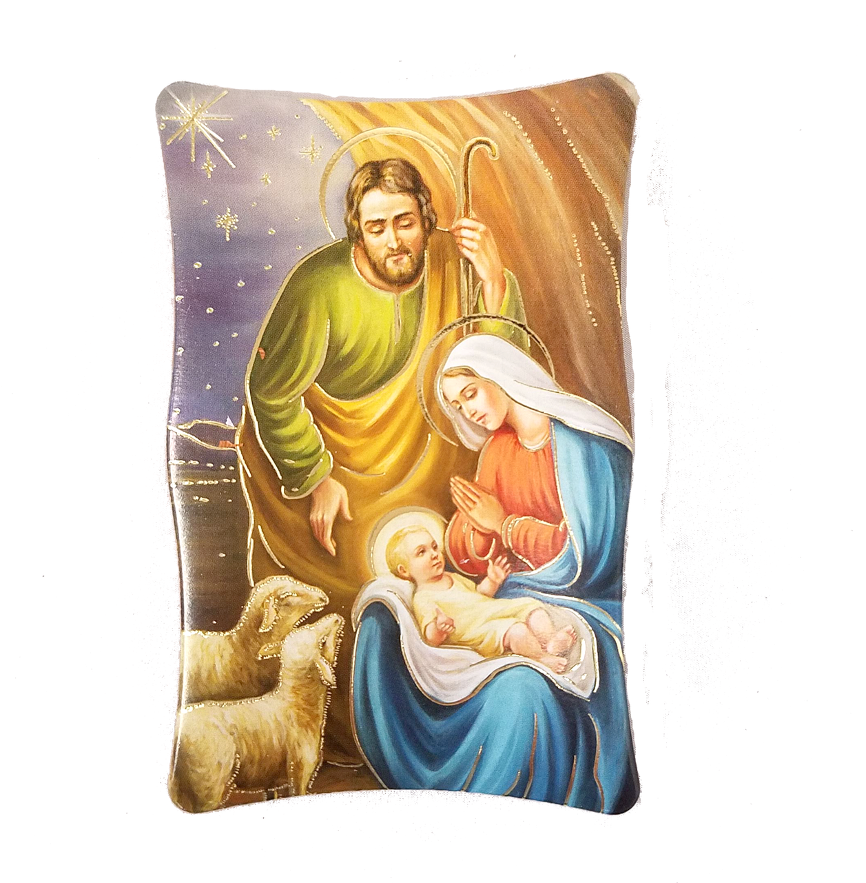 Holy Family Christmas Plaque - Cushion (1280x1280), Png Download