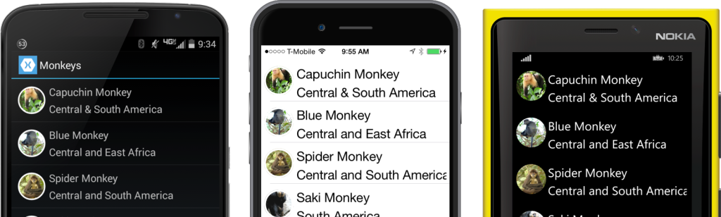Monkeycircleimages - Circle Image In Xamarin Forms (1024x308), Png Download