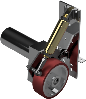 Goose I Friction Drive With An Electric Motor And A - Rotor (1200x693), Png Download