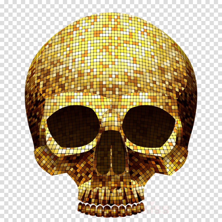 Golden Skull Png Clipart Borders And Frames Skull Clip - Best Gift Happy Halloween Hoodie/t-shirt/mug Black/navy/pink/white (900x900), Png Download
