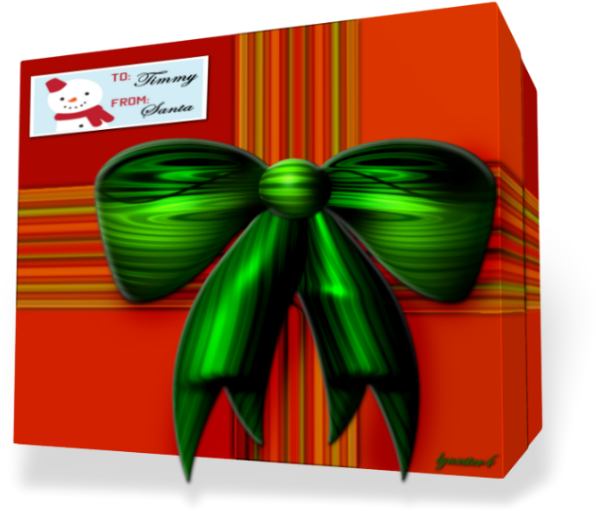 Object Of The Fortnight Present Winners Ootfpng - Wrapped Christmas Present (600x600), Png Download