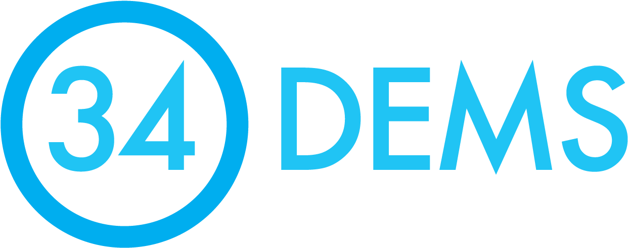 34th Democrats - Lighting (1309x529), Png Download