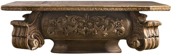 Restoration Hardware Baroque Capital Coffee Table $1,395 - Coffee Table (605x590), Png Download