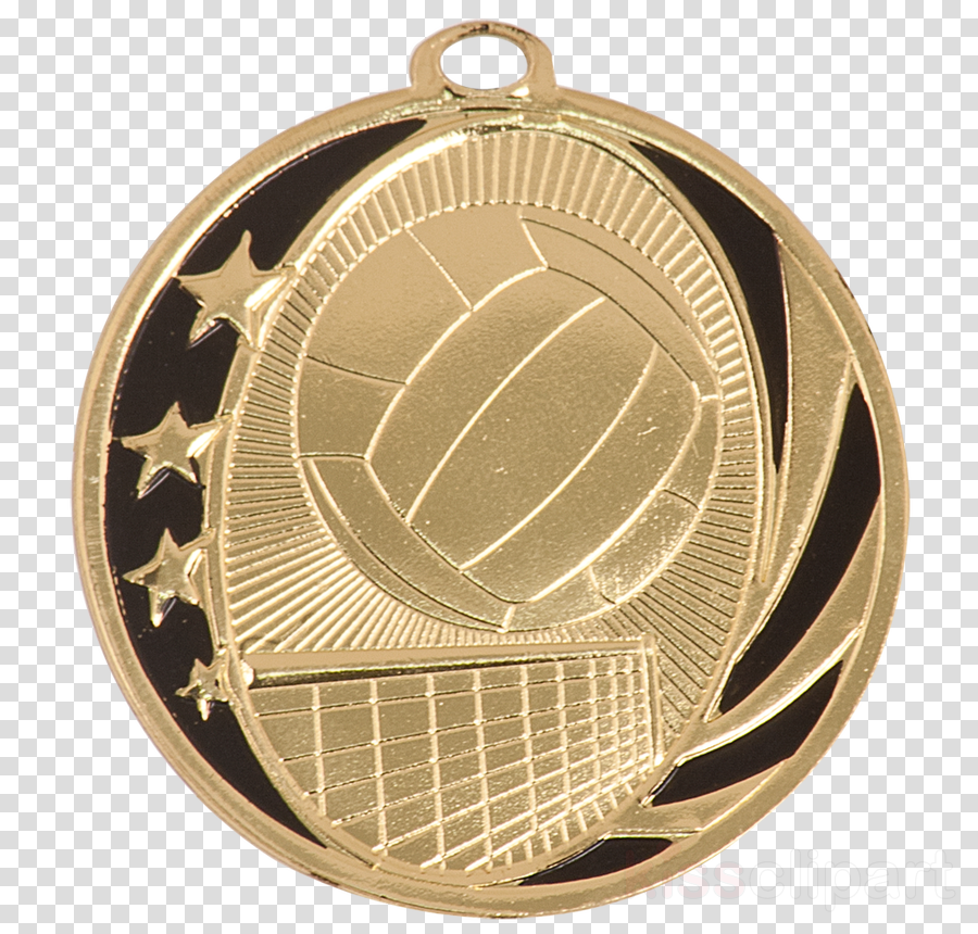 Volleyball Medals Clipart Gold Medal Award - Volleyball Medals (900x860), Png Download
