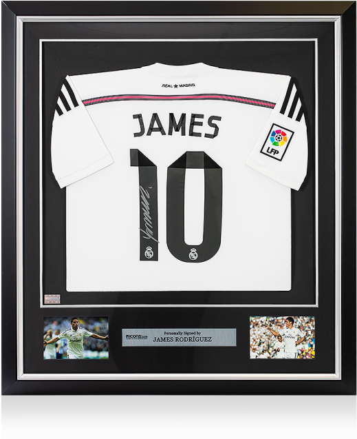 James Rodriguez Official Uefa Champions League Autographed (650x665), Png Download