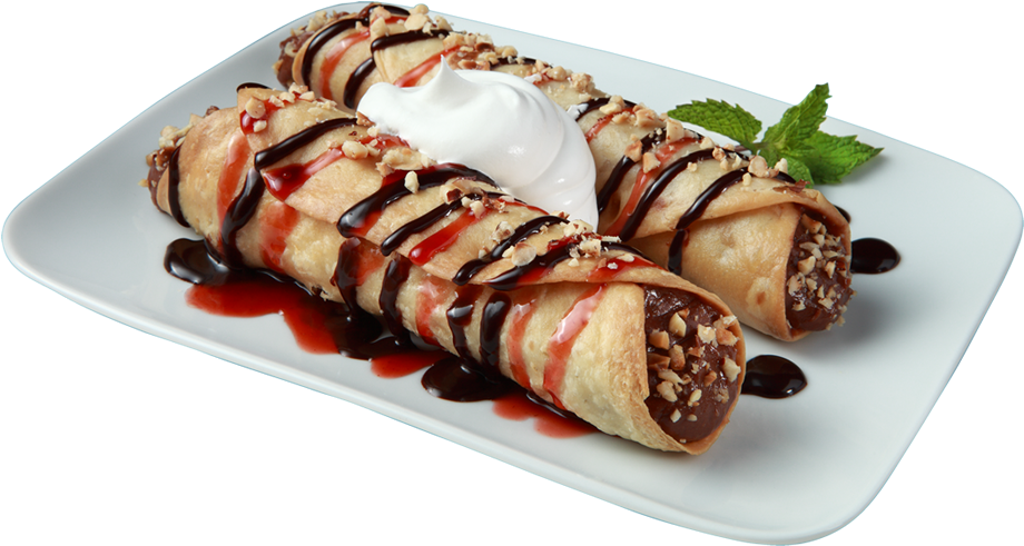 Cannoli Png - Cannolis On A Plate Png (936x561), Png Download