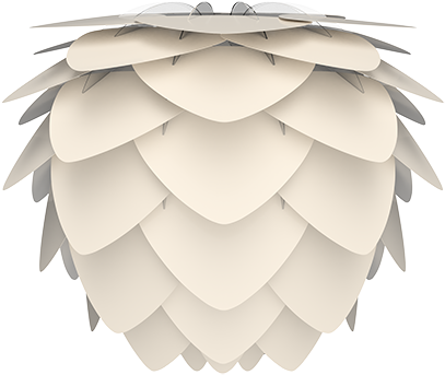 Aluvia Mini Pendant Lamp By Umage - Aluvia Medium Lampshade, Pearl (600x589), Png Download