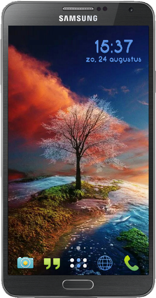 Samsung - Coucher De Soleil Peinture (707x1131), Png Download